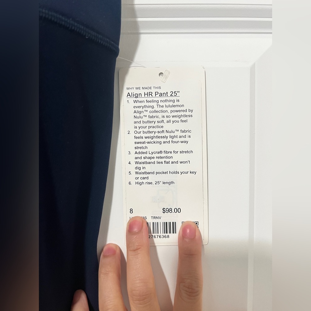 Lululemon Align HR Pant 25" in Navy - Picture 9 of 9